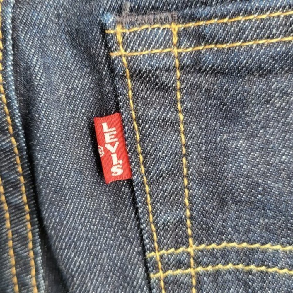 Vintage‎ Levis 511 Big E Red Tab Dark Wash Denim Jeans Single Stitched 31x29.5 - Picture 3 of 8